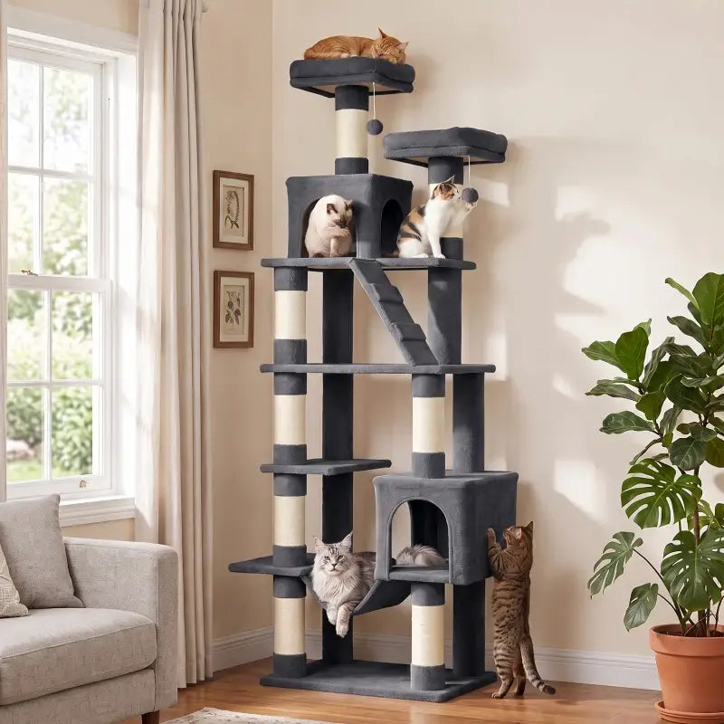 Kratzbaum für Katzen 204 cm