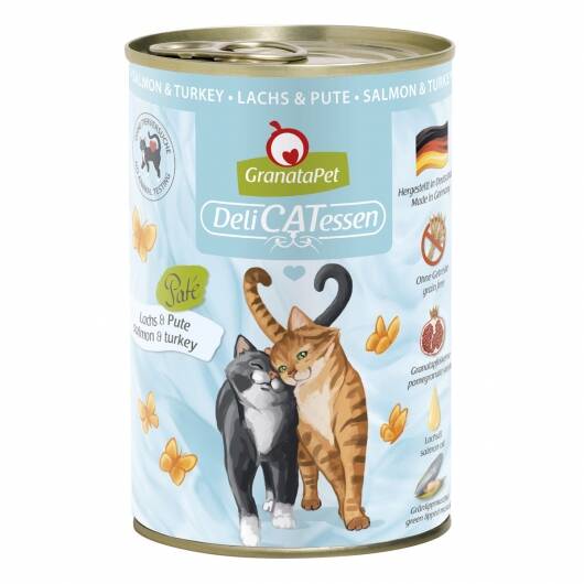 6 x GranataPet Delicatessen Dose Lachs & Pute — 200g x 6 Stück