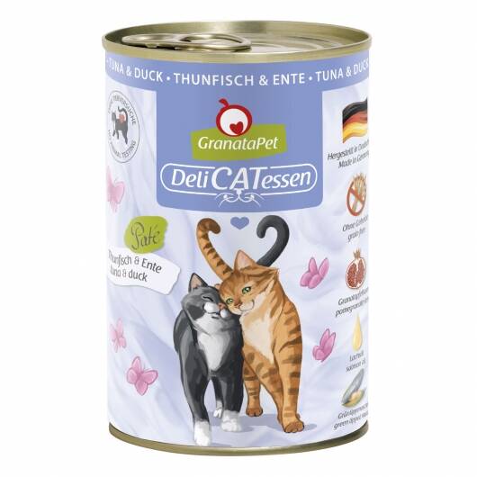 6 x GranataPet Delicatessen Dose Thunfisch & Ente — 200g x 6 Stück