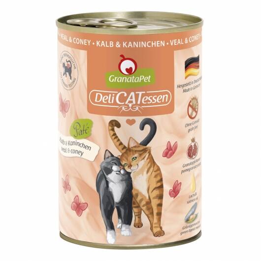 GranataPet Delicatessen Dose Kalb & Kaninchen — 800g x 6 Stück