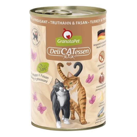 6 x GranataPet Delicatessen Dose Truthahn & Fasan — 400g