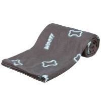 Trixie Fleecedecke Barney Knochenmotiv - 150 x 100 cm