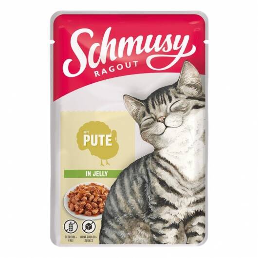 22 x Schmusy Ragout mit Pute in Jelly 100g