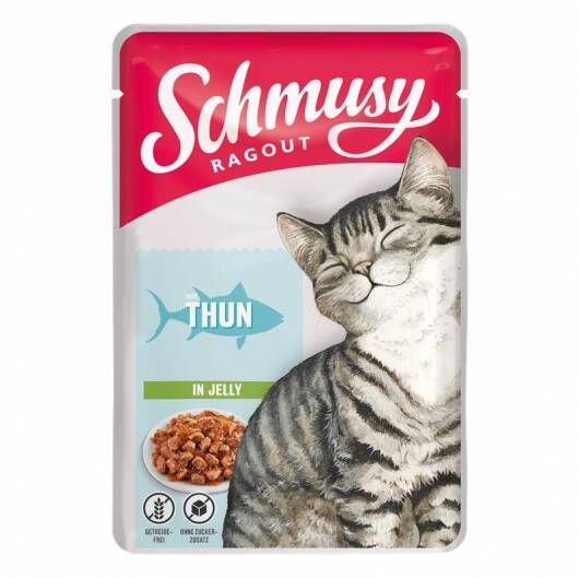 22 x Schmusy Ragout mit Thunfisch in Jelly 100g