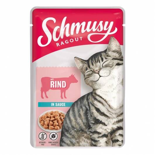 22 x Schmusy Ragout mit Rind in Sauce 100g