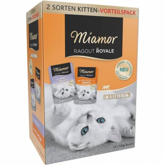 4 x Miamor MP Ragout Royale Kitten Jelly 12x100g