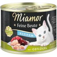 12 x Miamor Dose Feine Beute Kitten Geflügel — 185g