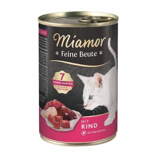 12 x Miamor Dose Feine Beute Rind — 400g