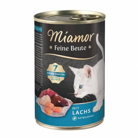 12 x Miamor Dose Feine Beute Lachs — 185g