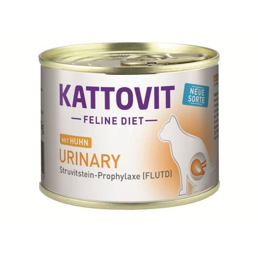 12 x Kattovit Dose Feline Diet Urinary Huhn 185g