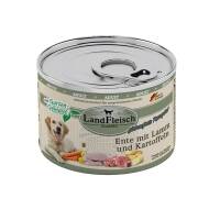 6 x Landfleisch Dog Classic Ente mit Lamm & Kartoffeln 195g