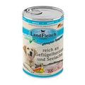 6 x Landfleisch Dog Classic Geflügelherzen & Seelachs mit Gartengemüse — 800g