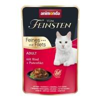 18 x Animonda vom Feinsten Cat Adult Rind & Putenfilet 85g