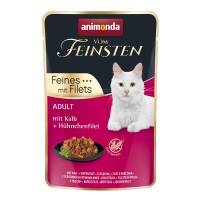 18 x Animonda vom Feinsten Cat Adult Kalb & Hühnchenfilet 85g