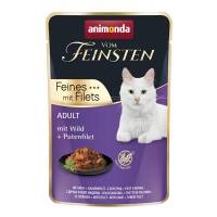 18 x Animonda vom Feinsten Cat Adult Wild & Putenfilet 85g