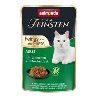 18 x Animonda vom Feinsten Cat Adult Kaninchen & Hühnchenfilet 85g
