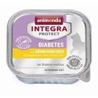 16 x Animonda Cat Schale Integra Protect Diabetes mit Hühnchenleber 100g