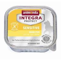 16 x Animonda Cat Schale Integra Protect Sensitiv mit Huhn pur 100g