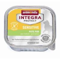 16 x Animonda Cat Schale Integra Protect Sensitiv mit Pute pur 100g