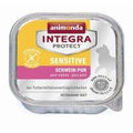 16 x Animonda Cat Schale Integra Protect Sensitiv mit Schwein pur 100g