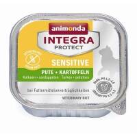 16 x Animonda Cat Schale Integra Protect Sensitiv mit Pute & Kartoffel 100g
