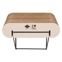 D&D Wandregal aus Pappe David - braun/beige — L-60x29x24cm