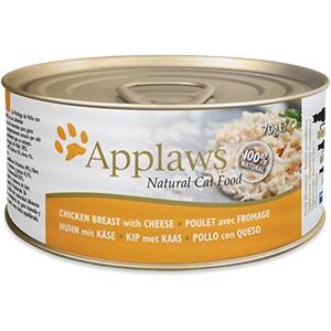 24 x Applaws Cat Dose Hühnchenbrust & Käse 156g