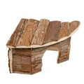 Duvoplus Eck-Kleintierhaus mit Rinde — 30x30x16cm