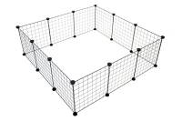 Duvoplus modulares Kleintiergehege - schwarz