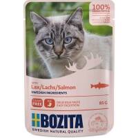 12 x Bozita Pouch Häppchen in Soße mit Lachs 85g