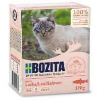 6 x Bozita Cat Tetra Recard Häppchen in Soße Lachs 370g