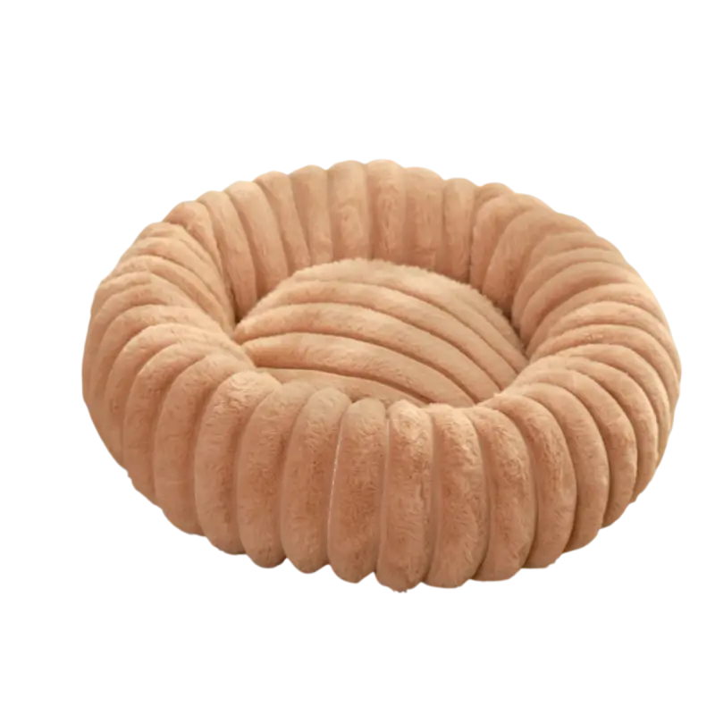 Plüsch-Rundbett für Katzen und Hunde — Hellgrün / 60cm