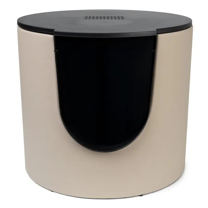 FUSE Design Katzentoilette — Geripptes Zinn / Schwarz