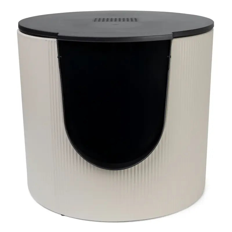 FUSE Design Katzentoilette — Geripptes Zinn / Schwarz