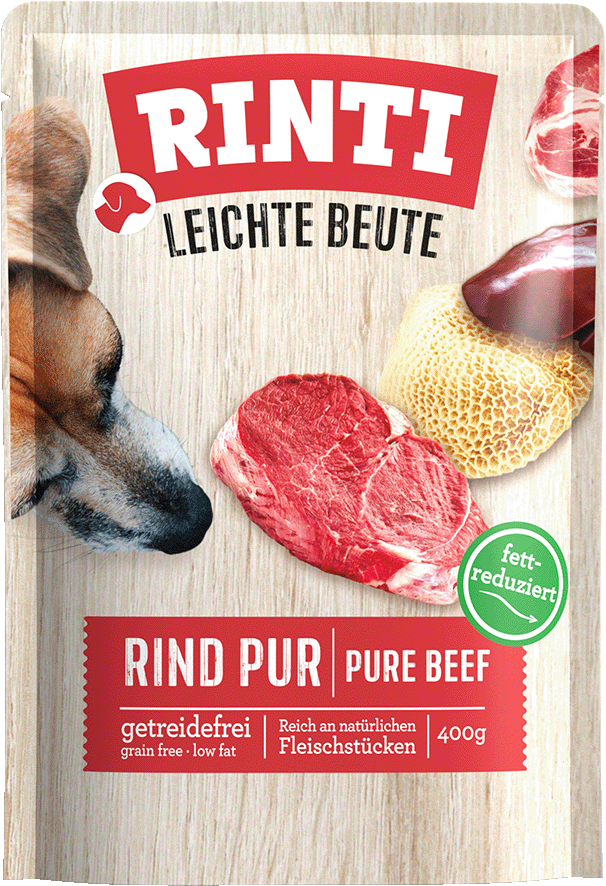RINTI Leichte Beute Rind Pur, 400-g-Frischebeutel