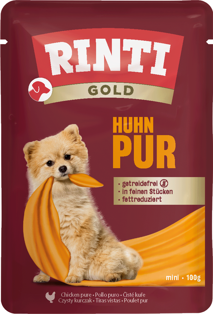 RINTI Gold Huhn Pur, 100-g-Frischebeutel