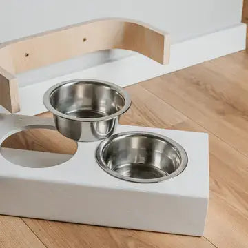 Doppelnapf-Hundefutterstation — 34 x 16 x 7 cm