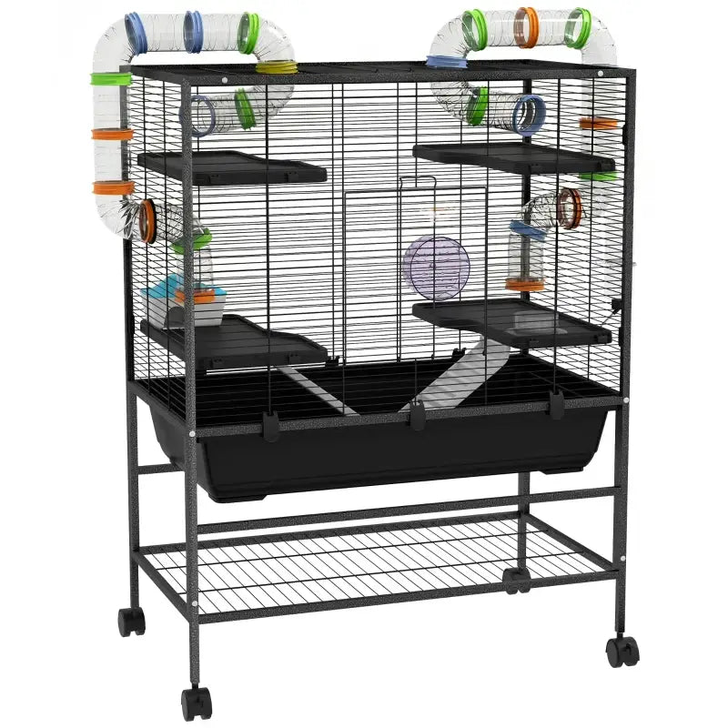 PawHut Hamsterkäfig mit Röhren