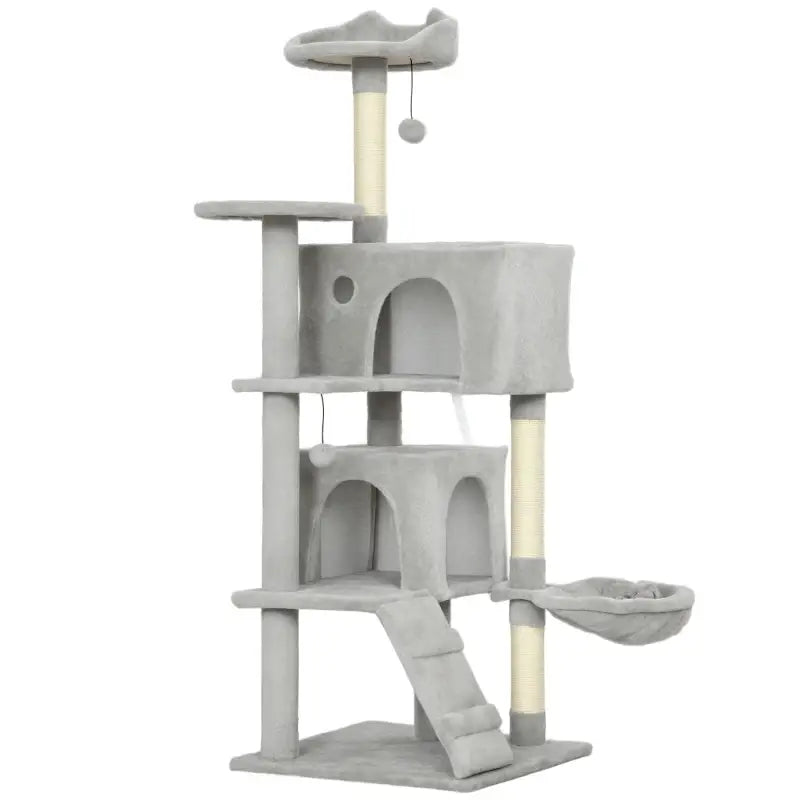PawHut 140 cm Katzenkratzbaum — Beige