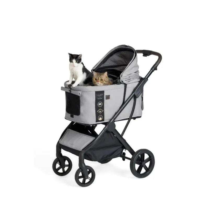 Agile 2 – Haustier Buggy (bis 30 kg) — Hellgrau