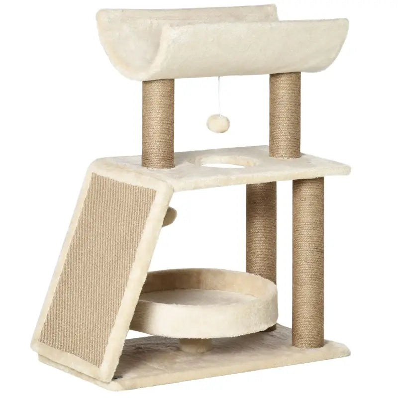 PawHut Kratzbaum Katzenbaum, inkl. Spielzeug