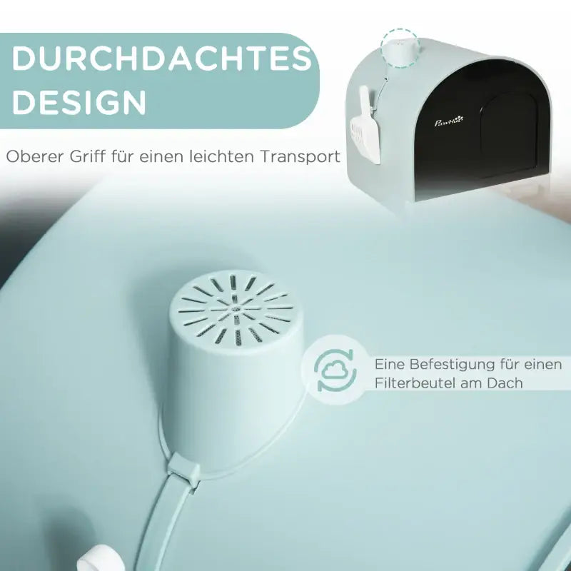 PawHut Katzentoilette Katzenklo mit Deckel — Rosa