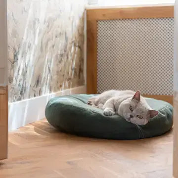 Donut Katzenbett 60 x 60 x 20 cm — Grau Blau
