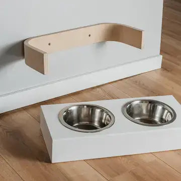 Doppelnapf-Hundefutterstation — 34 x 16 x 7 cm