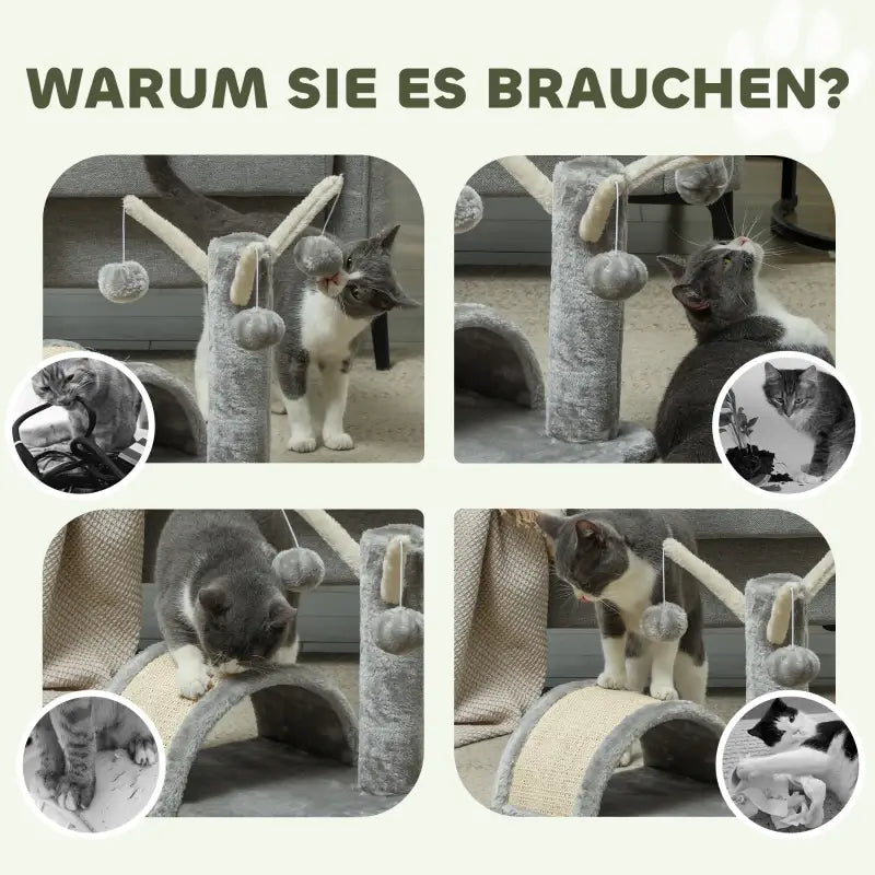PawHut Kratzbaum 40 cm Kleiner Katzenturm