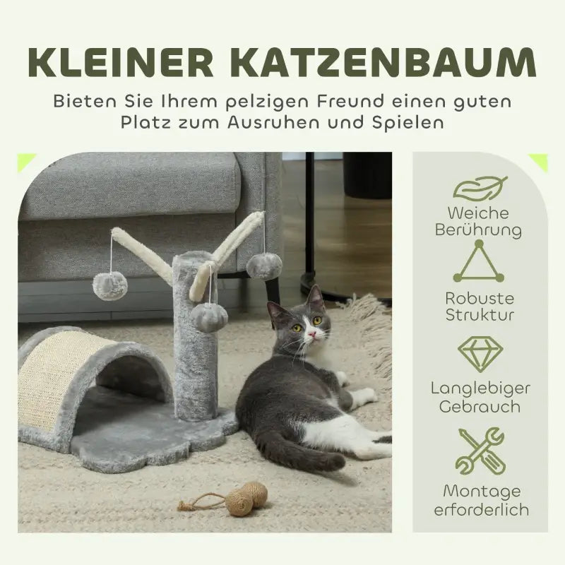 PawHut Kratzbaum 40 cm Kleiner Katzenturm