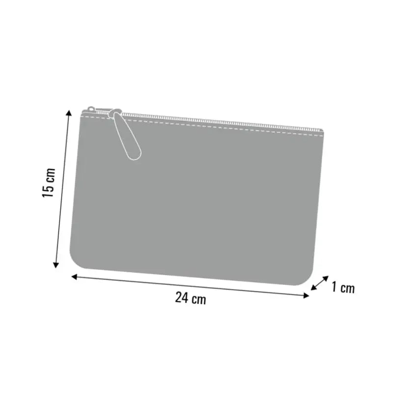 IngrossoBertoni Filztasche Pocket Line Grau mit farbigem HD-Druck