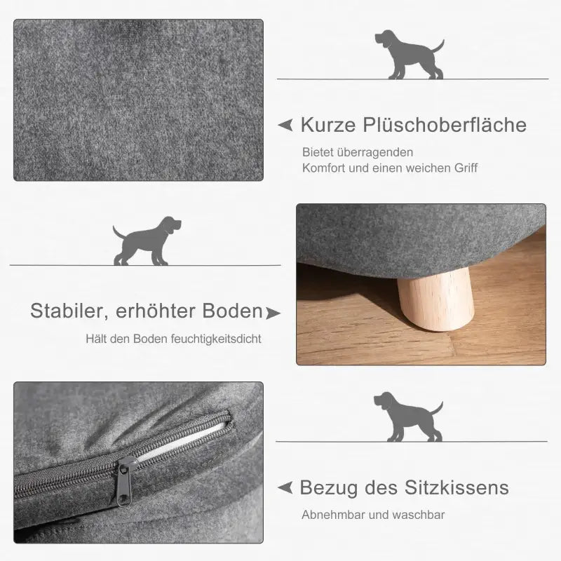 PawHut Haustiersofa Hundematte — Beige