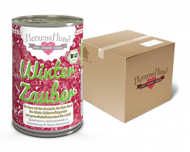 Winterzauber Bio-Gans mit Bio-Bratapfel — 12x400g