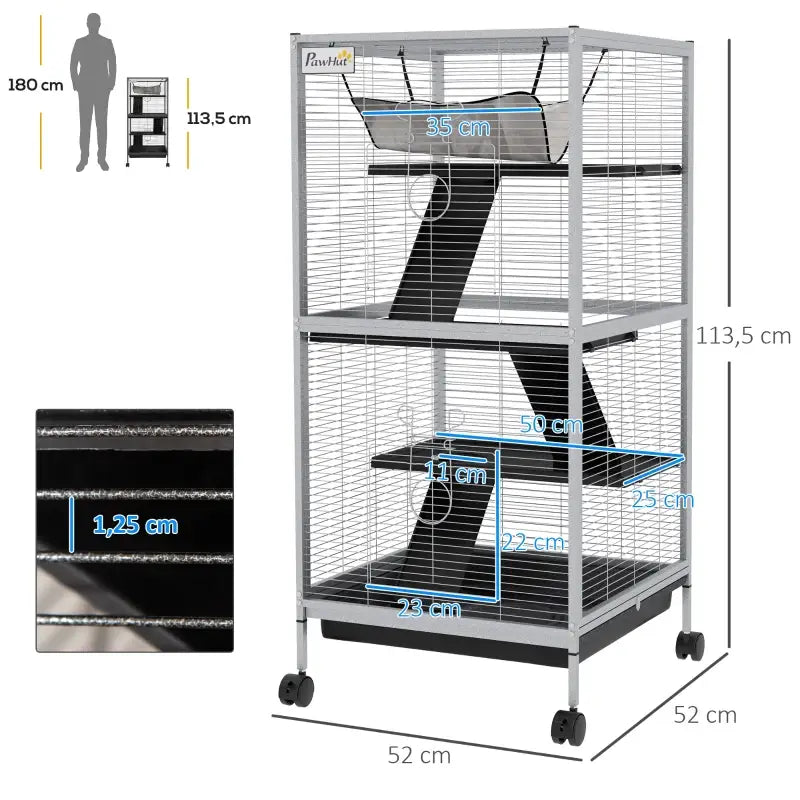 PawHut Käfig für Kleintiere